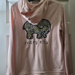 Ivory Ella light pink zip up